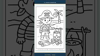 Full 11 free pirate pages for Halloween handouts #Shorts News