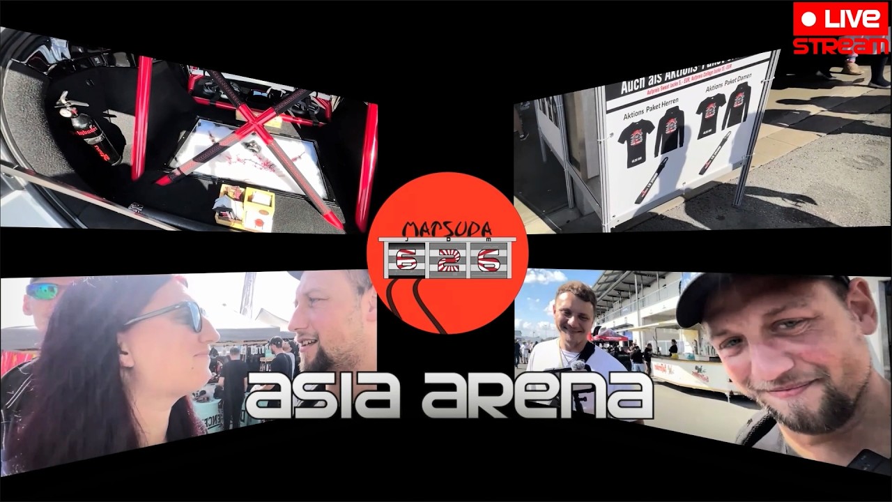 ⛩️ Asia Arena 2025 🏁 Boxengasse, Show & Shine, IRL 🎥 - YouTube