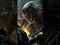 Croisade Noire contre le Xénomorphe Alpha 👽🧬💀 #mutant #alienskin #giger #spacehorror #aiart