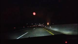 Reverse Tol Cisumdawu Pamulihan-Cileunyi kondisi malam hari di tol baru.