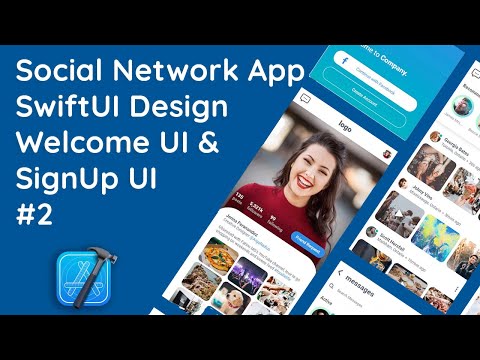 #2 Designing a Social App Welcome & Account Creation in SwiftUI | Native iOS UI/UX