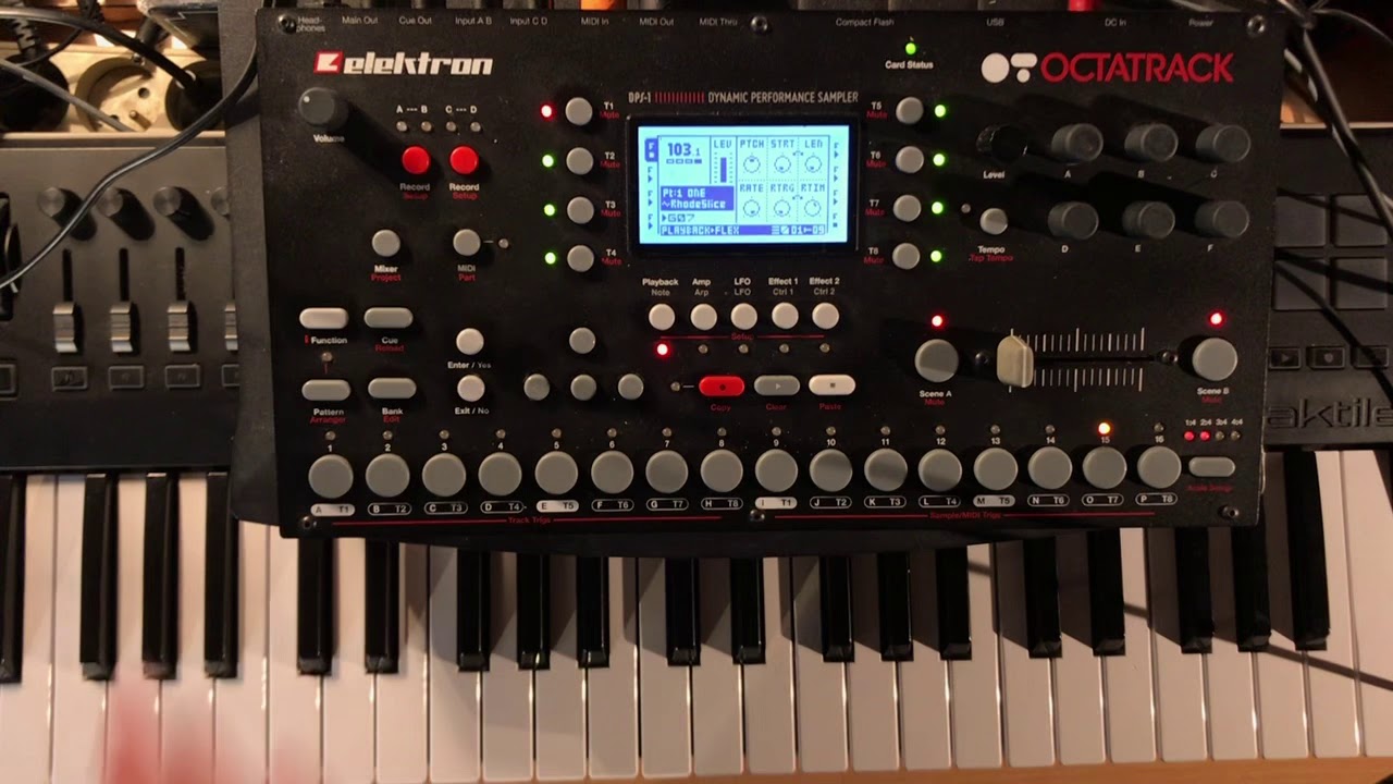 Octatrack OS 1.40 - Polyphonic Slices recording - YouTube