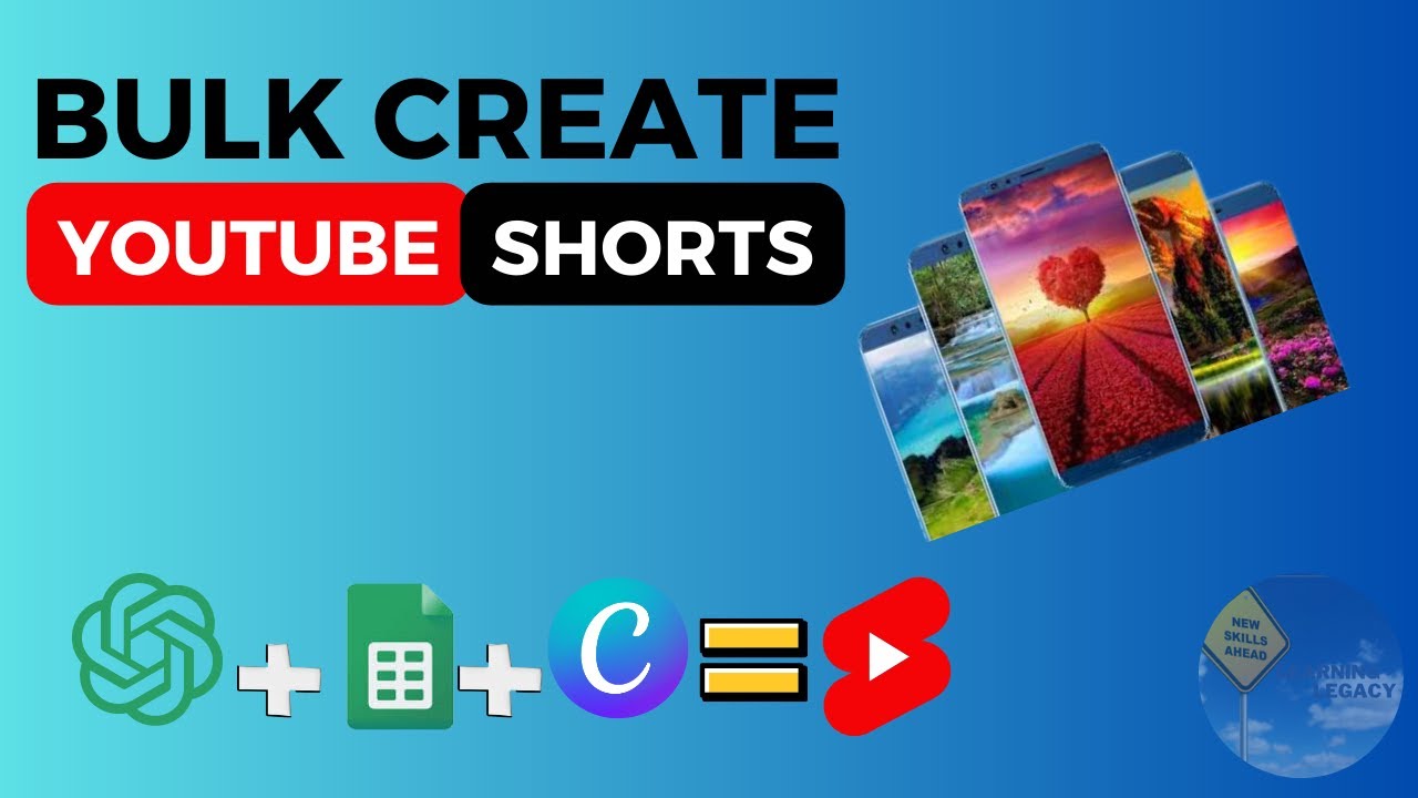Bulk Create YOUTUBE SHORTS Using CHATGPT, CANVA & GOOGLE SHEETS In Few ...