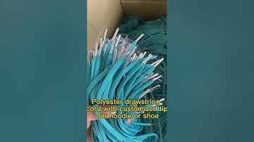 Luxury drawstring cord with metal tips for hoodie or shoelace