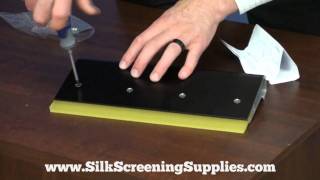 Screen Printing Ergo-Force Squeegee Assembly Instructions