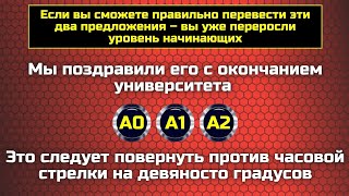 картинка: Знаете ли вы английский на уровне A2? || Самые распространенные ошибки в английском 
