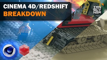 LEGO Snowgroomer MOC Breakdown (Cinema 4D/Redshift Animation)