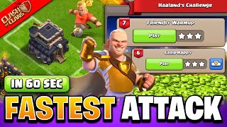 How to 3 Star Friendly Warmup in 60 Seconds - Haaland Challenge New Event Attack in Clash of Clans screenshot 5