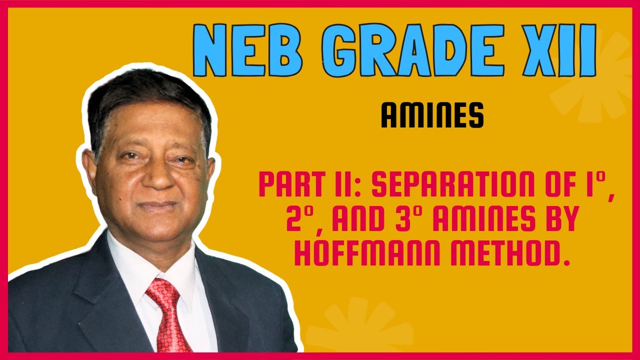 Amines Part II: Separation of 1°, 2°, and 3° Amines by Hoffmann Method.