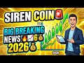 SIREN TOKEN SHOWING UP SIDE MOVE 👆 | SIREN CON NEW UPDATE | SIREN CRYPTO NEWS TODAY