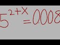 USA 🇺🇸 CAN YOU SOLVE THIS EXPONENTIAL EQUATION 5^(2+X) = 0.0008 ?