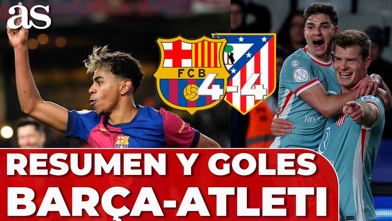 RESUMEN Y GOLES BARCELONA 4 - ATLÉTICO 4 | COPA DEL REY| CARRUSEL ...