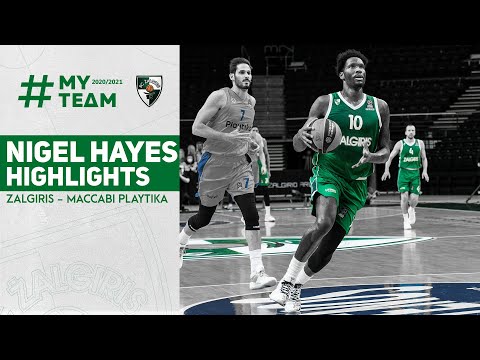 Nigel Hayes highlights | Zalgiris - Maccabi | 2021.03.25