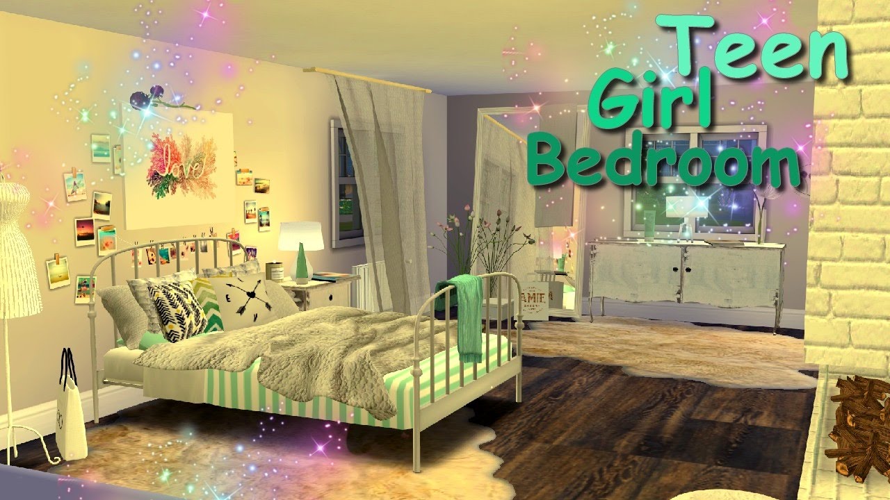 The Sims 4 - TEEN GIRL BEDROOM ♥ - YouTube