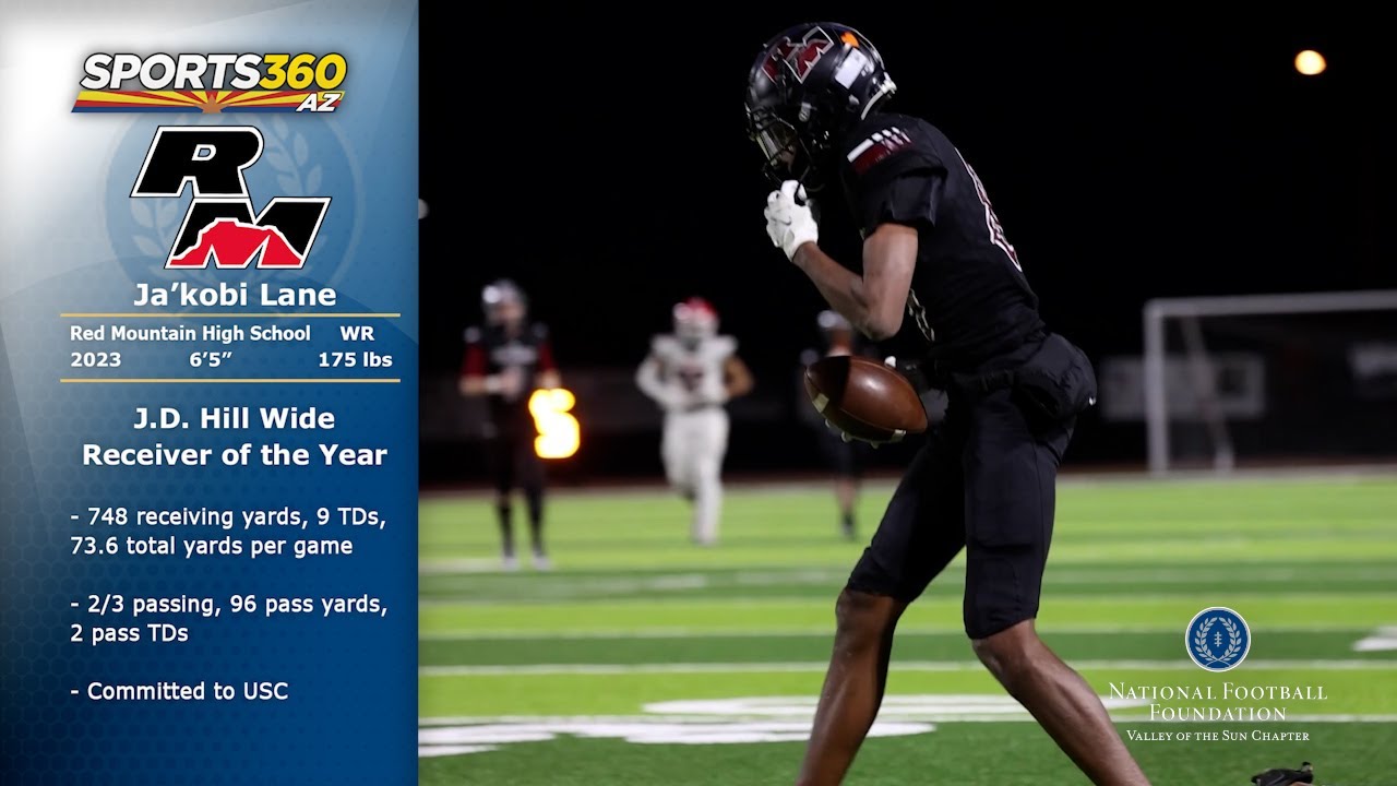 Ja’kobi Lane 2022 J.D. Hill Wide Receiver of the Year YouTube