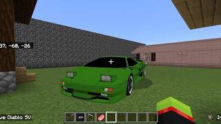 Je Test Une Lamborghini Diablo SV (Minecraft)