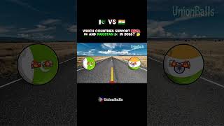 India 🇮🇳 vs Pakistan 🇵🇰 in nutshell 😱💀 #countryballs #geography #humor #viralshorts #shorts