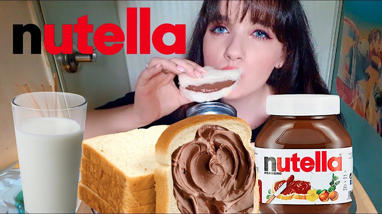 THE JAR OF NUTELLA MUKBANG 🍫🍞 누텔라 먹방