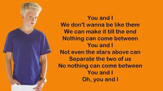 One Direction - You And I (Carson Lueders Cover) Lyrics