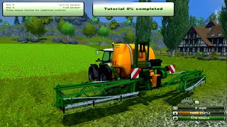 Farming Simulator 2013 Tutorial ;3 Spraying HD Game Play