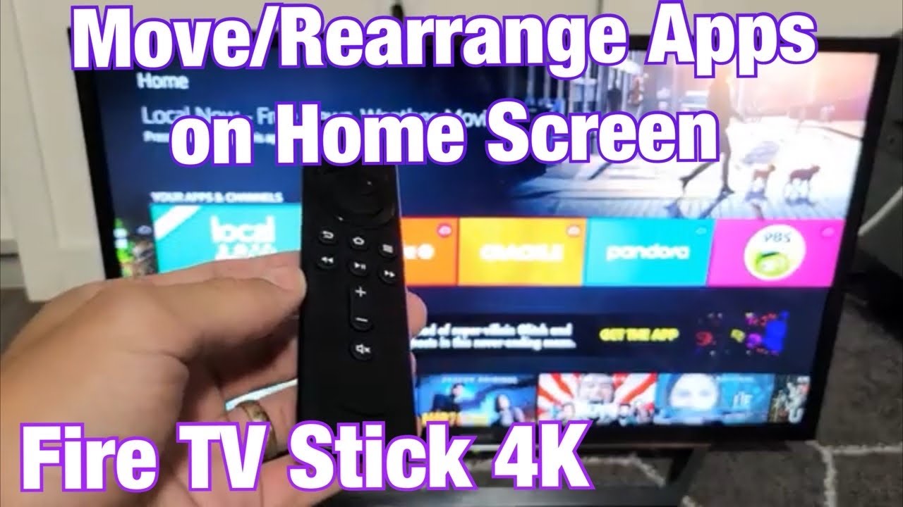Fire TV Stick 4K How To Move Rearrange Apps On Home Screen YouTube