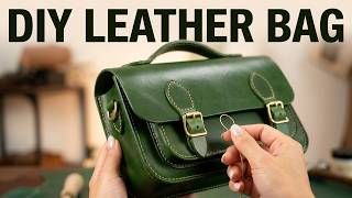 Is This the Easiest Way to Sew a Leather Bag? (Satisfying Process)