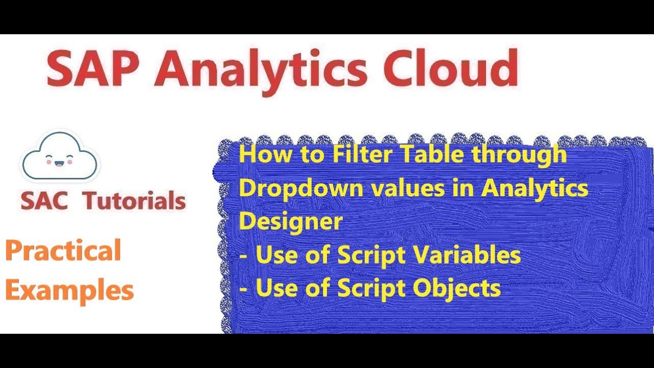 33. Фильтрация таблицы через раскрывающийся список в аналитическом приложении (SAP Analytics Cloud)