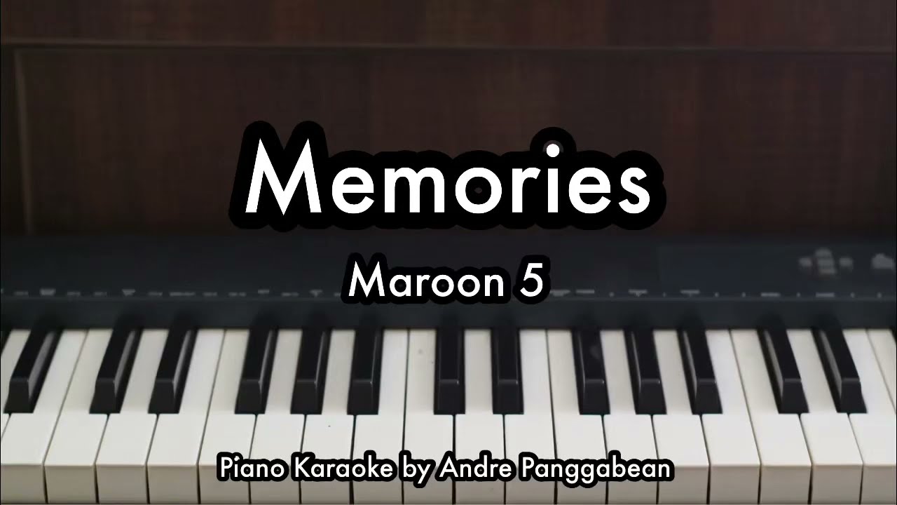 Memories - Maroon 5 | Piano Karaoke by Andre Panggabean