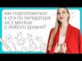 Как подготовиться к ОГЭ по литературе за 3 месяца с любого уровня?