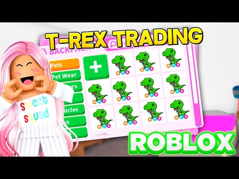What People Will Trade For A T Rex Adopt Me Dinosaur Pet Trading Youtube - t rex roblox adopt me