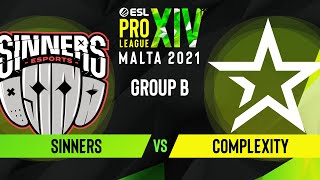 CS:GO - Complexity vs. SINNERS [Nuke] Map 2 - ESL Pro League Season 14 - Group B