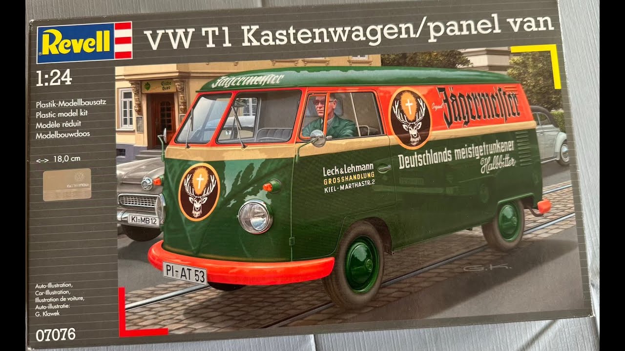 VOLKSWAGEN VW T1 Samba Bus Model Set 1:24 Plastique Model Kit Revell
