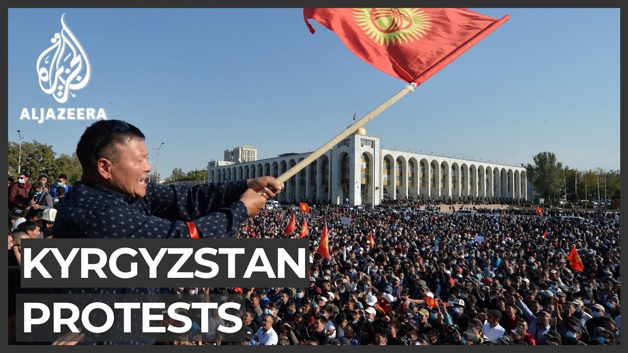 متظاهرون في قيرغيزستان يستولون على مقر الحكومة ويطلقون سراح الرئيس السابق أتامباييف