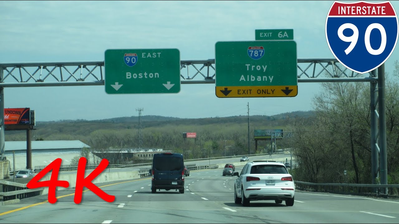 ⁴ᴷ Interstate 90 (Albany, NY) eastbound [4K VIDEO]
