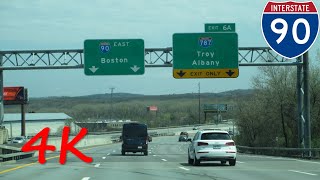 ⁴ᴷ Interstate 90 (Albany, NY) eastbound [4K VIDEO]