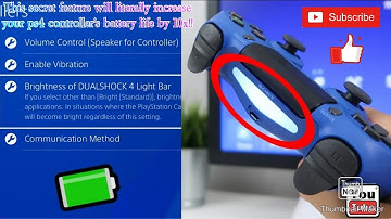 This secret feature will literally increase your ps4 controller battery life by 10x