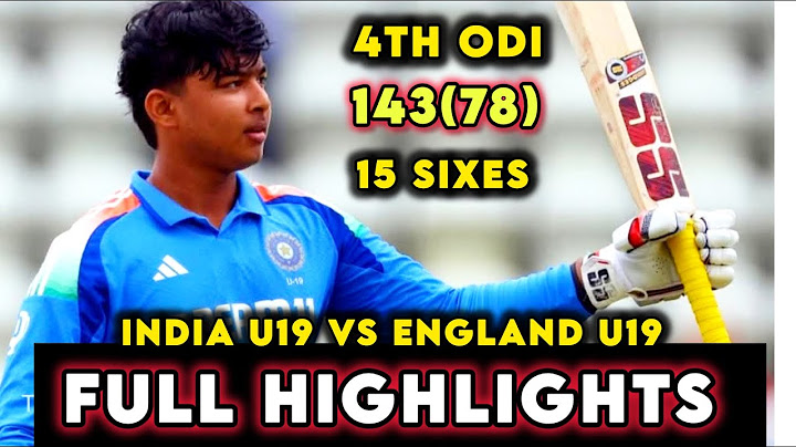 India U19 vs England U19 4th Odi Full Match Highlights 2025 | suryavanshi batting 143 of 78 balls