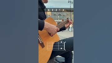 Thumbnail of The Kid LAROI, Justin Bieber  - STAY😬Capo at the 1st fret. Guitar tutorial #guitarforbeginners