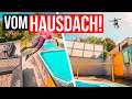 Salto in sehr flachen pool   irrer sprung in die urbane rutsche  parkour in wien 