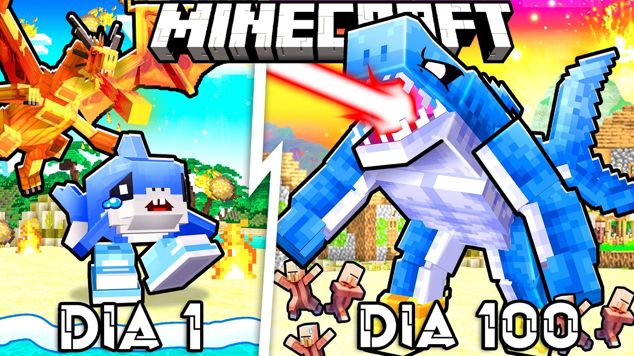Sobreviví 100 DÍAS como un BRAINROT en Minecraft HARDCORE!😱💧