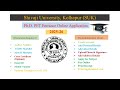 Shivaji University PhD entrance exam online application 2025-26 // PET entrance exam 2025 #phd #suk