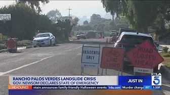 Gov. Newsom proclaims state of emergency in Rancho Palos Verdes  thumbnail