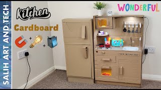 Cardboard Kitchen for Kids | DIY Kitchen Set | How to make Kitchen