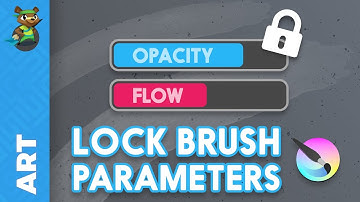 Krita Tips: Lock Brush Paramters! Opacity, Flow...