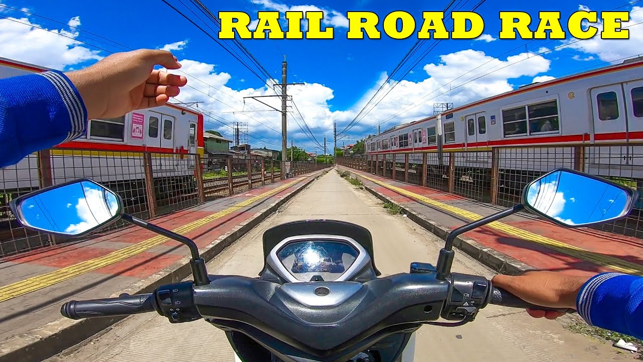 MANTAB !! MOTORIDE 2023 Mengejar Kereta Api Di Banyak Perlintasan Dijalur Red Line