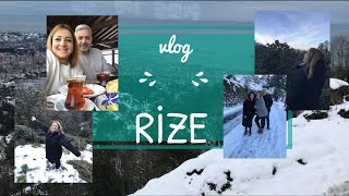 Ri̇ze Vlog❤️Eşi̇mi̇n Büyük Sürpri̇zi̇🌟Karlar Düşer⛄️Soba Kurduk✨/Memleket Vlog/4 Mevsi̇m Ri̇ze💙💚