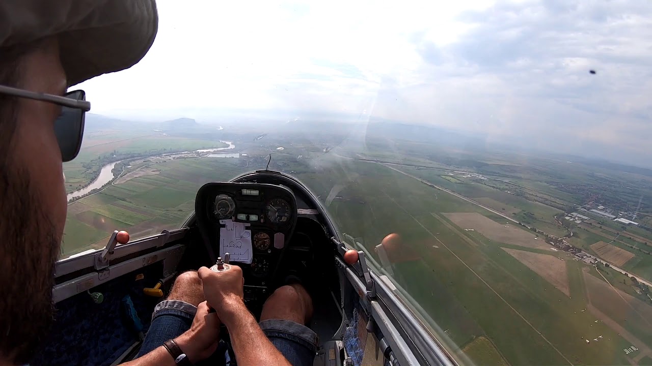 Zbor antrenament  planor   IAR- 35 Acro