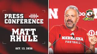 Matt Rhule Previews Oregon | Nebraska Football Press Conference