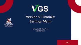 Version 5 Settings Menu
