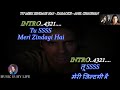 Tu Meri Zindagi Hai Karaoke With Scrolling Lyrics Eng. & हिंदी